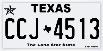TX license plate CCJ4513