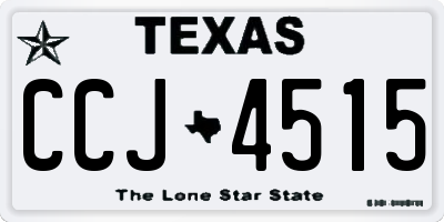 TX license plate CCJ4515