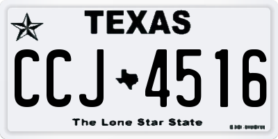 TX license plate CCJ4516