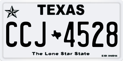TX license plate CCJ4528