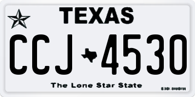 TX license plate CCJ4530