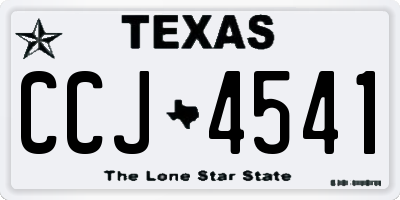 TX license plate CCJ4541