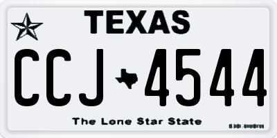 TX license plate CCJ4544