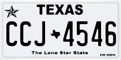 TX license plate CCJ4546