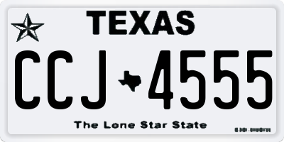 TX license plate CCJ4555
