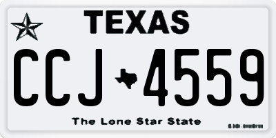 TX license plate CCJ4559