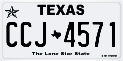 TX license plate CCJ4571