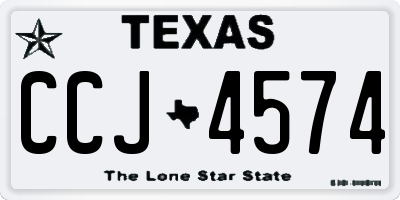 TX license plate CCJ4574