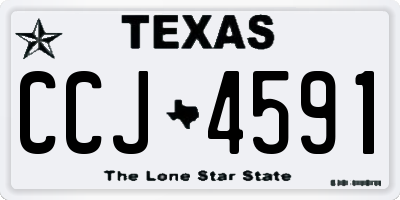 TX license plate CCJ4591