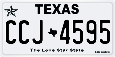 TX license plate CCJ4595