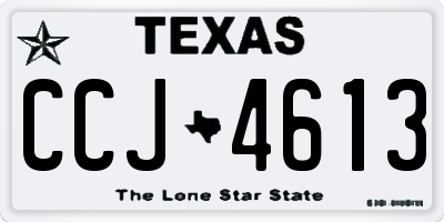 TX license plate CCJ4613