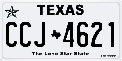 TX license plate CCJ4621