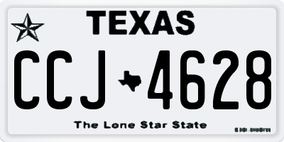 TX license plate CCJ4628