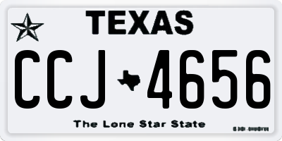 TX license plate CCJ4656