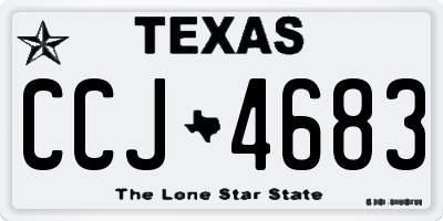 TX license plate CCJ4683