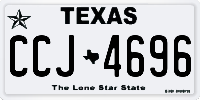 TX license plate CCJ4696