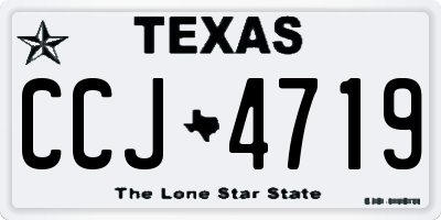 TX license plate CCJ4719