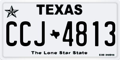 TX license plate CCJ4813