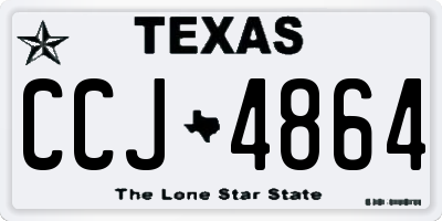 TX license plate CCJ4864