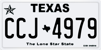 TX license plate CCJ4979