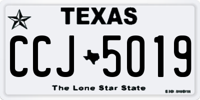 TX license plate CCJ5019