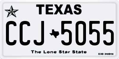 TX license plate CCJ5055