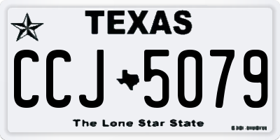 TX license plate CCJ5079