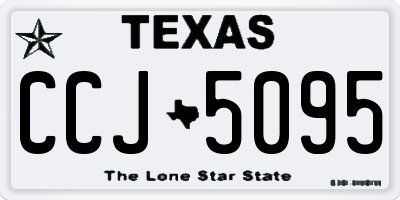 TX license plate CCJ5095