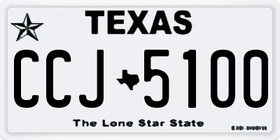 TX license plate CCJ5100