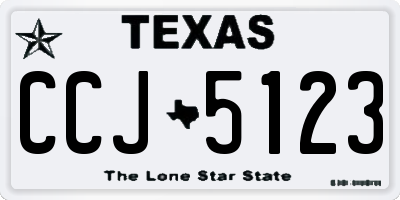TX license plate CCJ5123