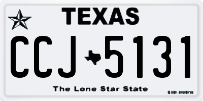 TX license plate CCJ5131