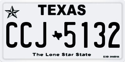 TX license plate CCJ5132