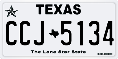 TX license plate CCJ5134