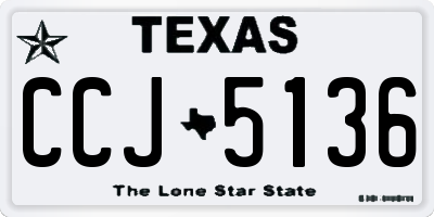 TX license plate CCJ5136