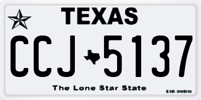 TX license plate CCJ5137