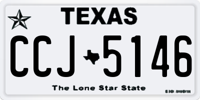 TX license plate CCJ5146