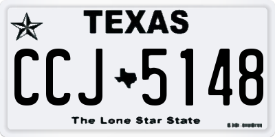 TX license plate CCJ5148