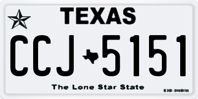 TX license plate CCJ5151