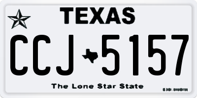 TX license plate CCJ5157