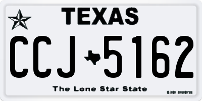 TX license plate CCJ5162