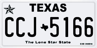 TX license plate CCJ5166