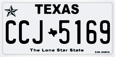 TX license plate CCJ5169