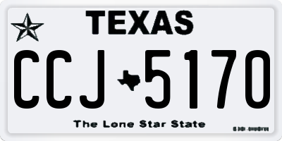 TX license plate CCJ5170