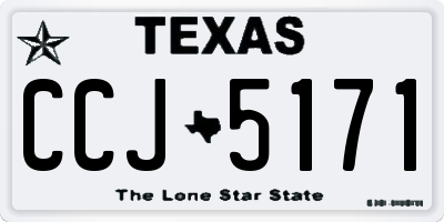 TX license plate CCJ5171