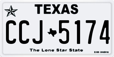 TX license plate CCJ5174