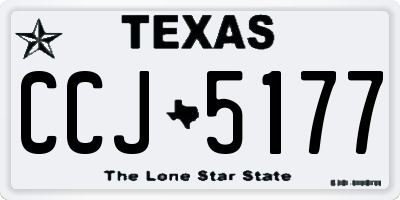 TX license plate CCJ5177