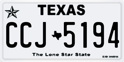 TX license plate CCJ5194