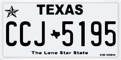 TX license plate CCJ5195