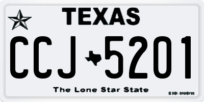 TX license plate CCJ5201