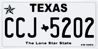TX license plate CCJ5202